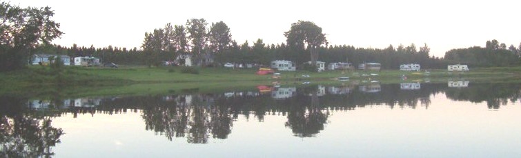 View of RiverRun Campground from Canaan River